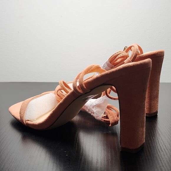 LULUS STYLE XYLIA PEACH NIB WOMEN'S SIZE 8.5 BEAUTIFUL - Picture 12 of 16